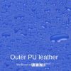 Pet raincoat for large and small dog; PU waterproof big dog raincoat; outdoor reflective dog raincoat